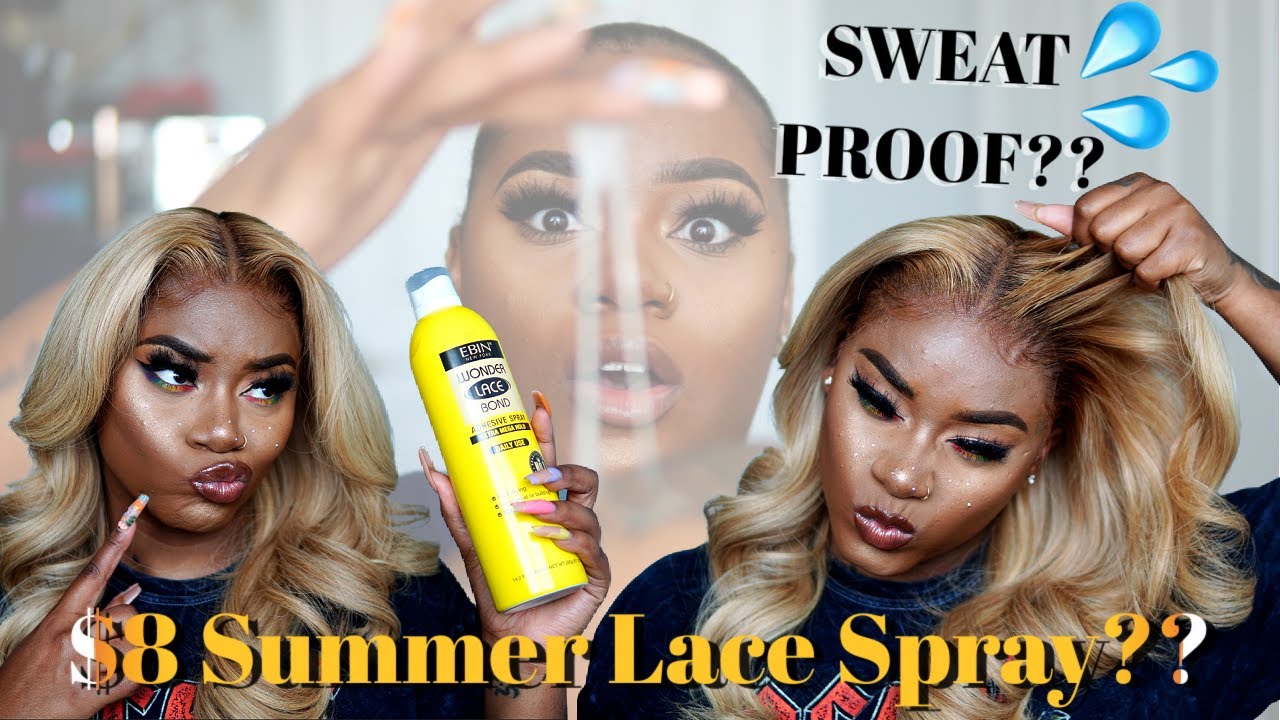 $8 SWEATPROOF LACE SPRAY?? WHATS TEA SIS ✨Summer Wig Install Routine✨