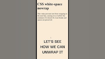 CSS white-space nowrap #css #niwrap #whitespace #frontenddevelopment #uiux #csstips #interviewpro