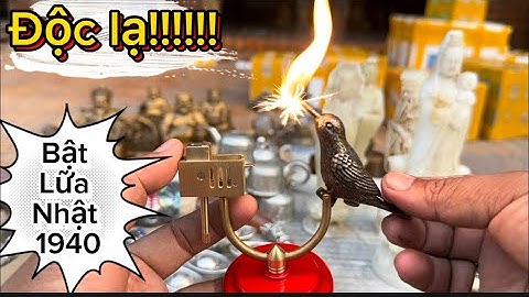 Bật lửa Nhật 1940 _ Tượng đá ngọc _ Sừng đá của người dân tộc. Tối 1/3 #đồcổcầnthơ #đồcổ