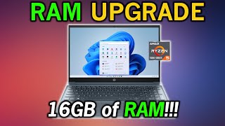 RYZEN R5 5500U RAM UPGRADE | 16GB RAM UPGRADE | AMD Ryzen R5 5500U APU | 15-eh1052wm HP Laptop