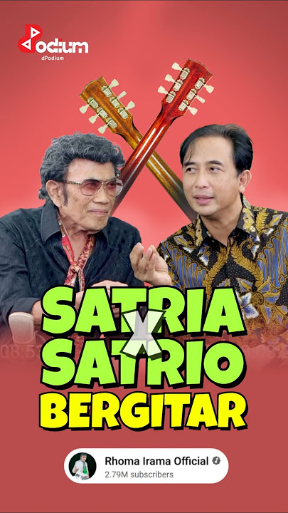 Piyu Padi & Rhoma Irama - Satrio Bergitar X Satria Bergitar #sobatpadi #soneta #padiband #shorts