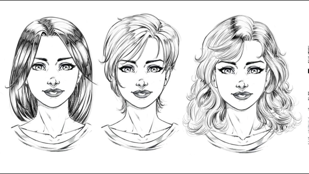 How to Draw Comic Style Hair 3 Ways Step by Step ...