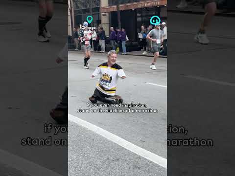 Inspirational Chicago Marathon Athlete || ViralHog Shorts