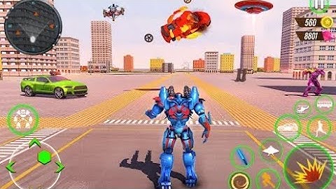 police helicopter robot car 3d Android gameplay