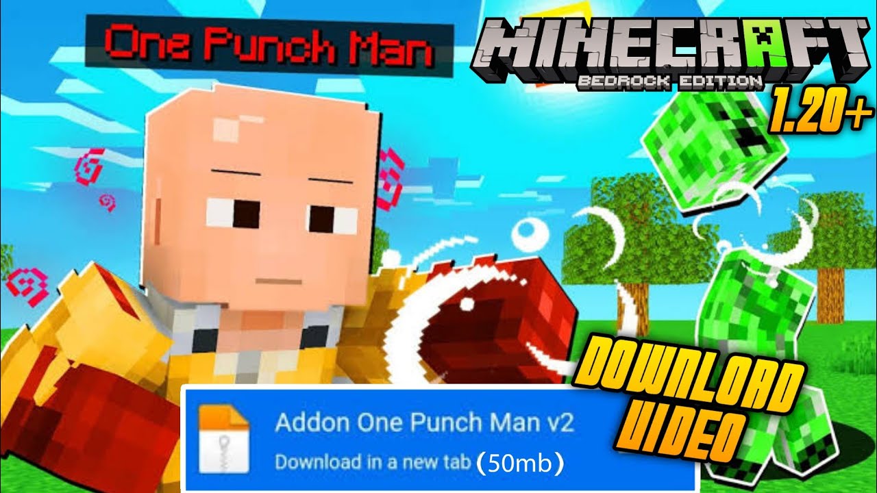 One Punch Man Addon (1.20, 1.19) - MCPE/Bedrock Mod 