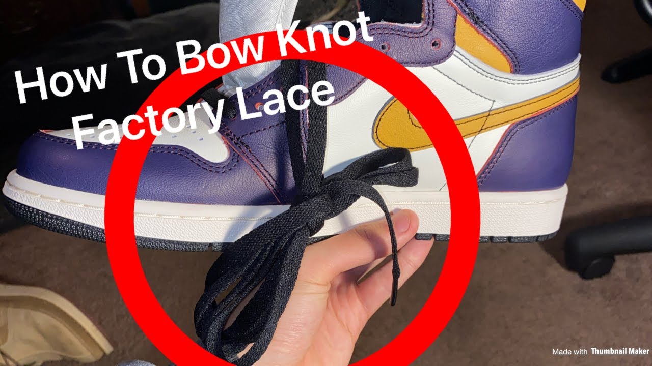 how to factory tie jordan 1