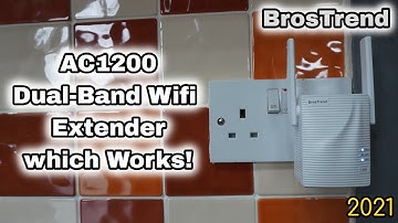 Brostrends AC1200 Wi-Fi Range Extender Review, Speed & Range Test, Setup!