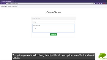 Xây dựng TodoList - Bài 16: Hiển thị thông báo trong ứng dụng Laravel