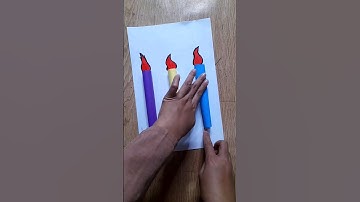 lilin dari kertas || ide kegitan tema api || ide kegiatan sub tema lilin || cara membuat api mudah