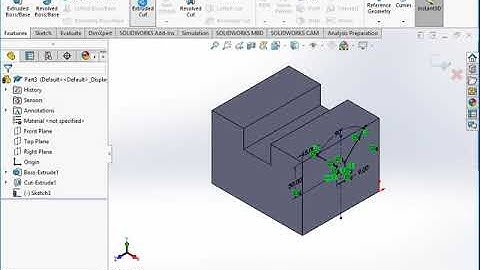 Extruded Features Solidworks - V Block