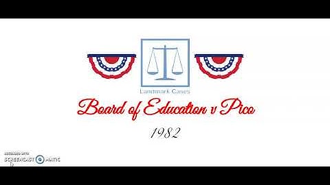 Board of Education v Pico (1982)