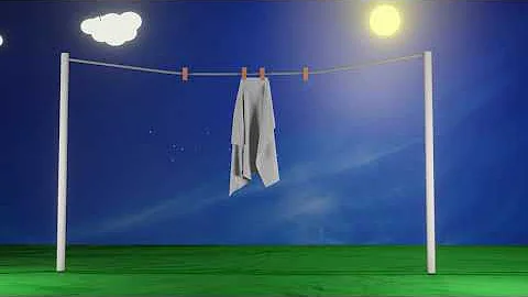 Evaporation: wet clothes