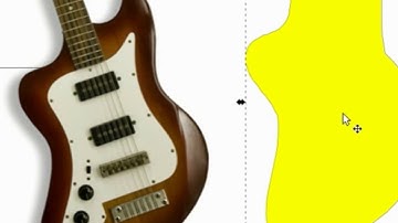 Inkscape guitar template design, Murph left handed guitar