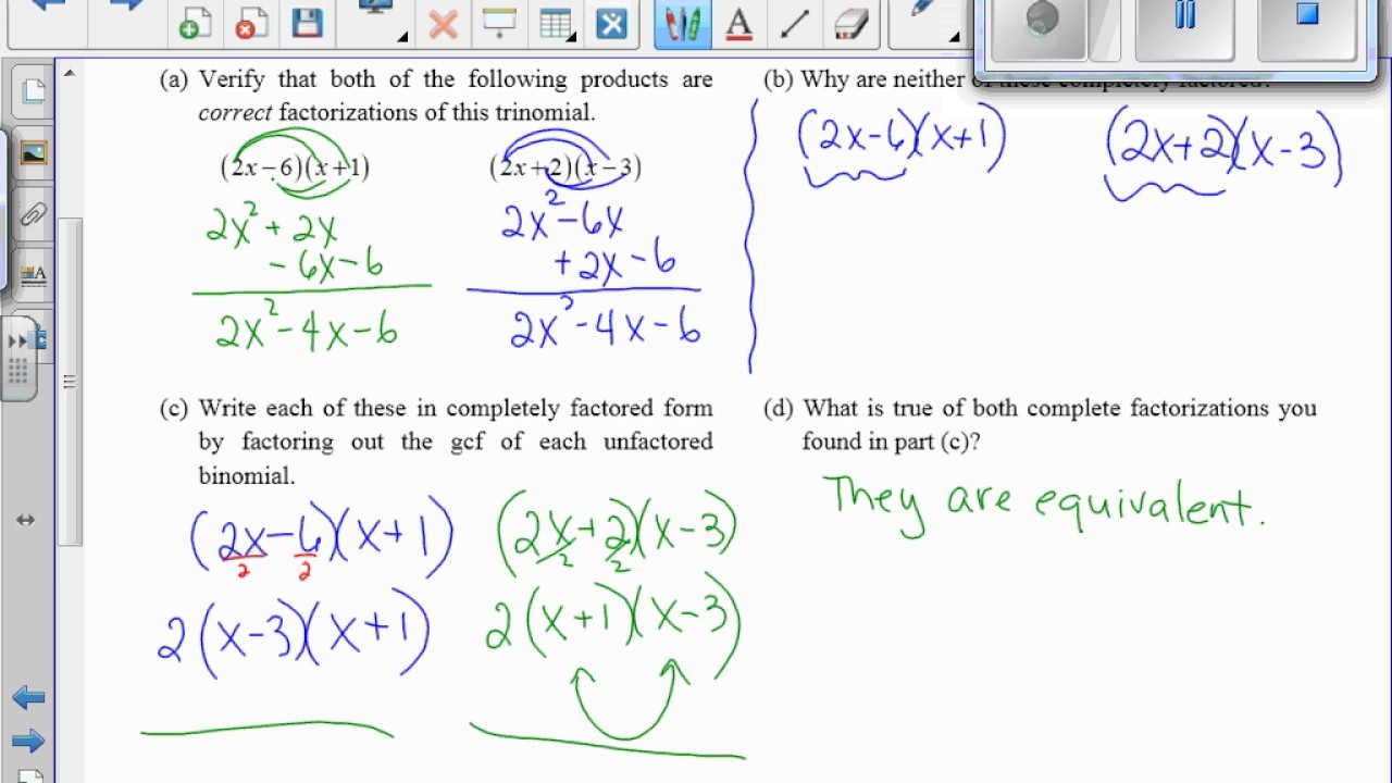VIDEO 6 4 Factor Completely YouTube video-6-4-factor-completely-youtube