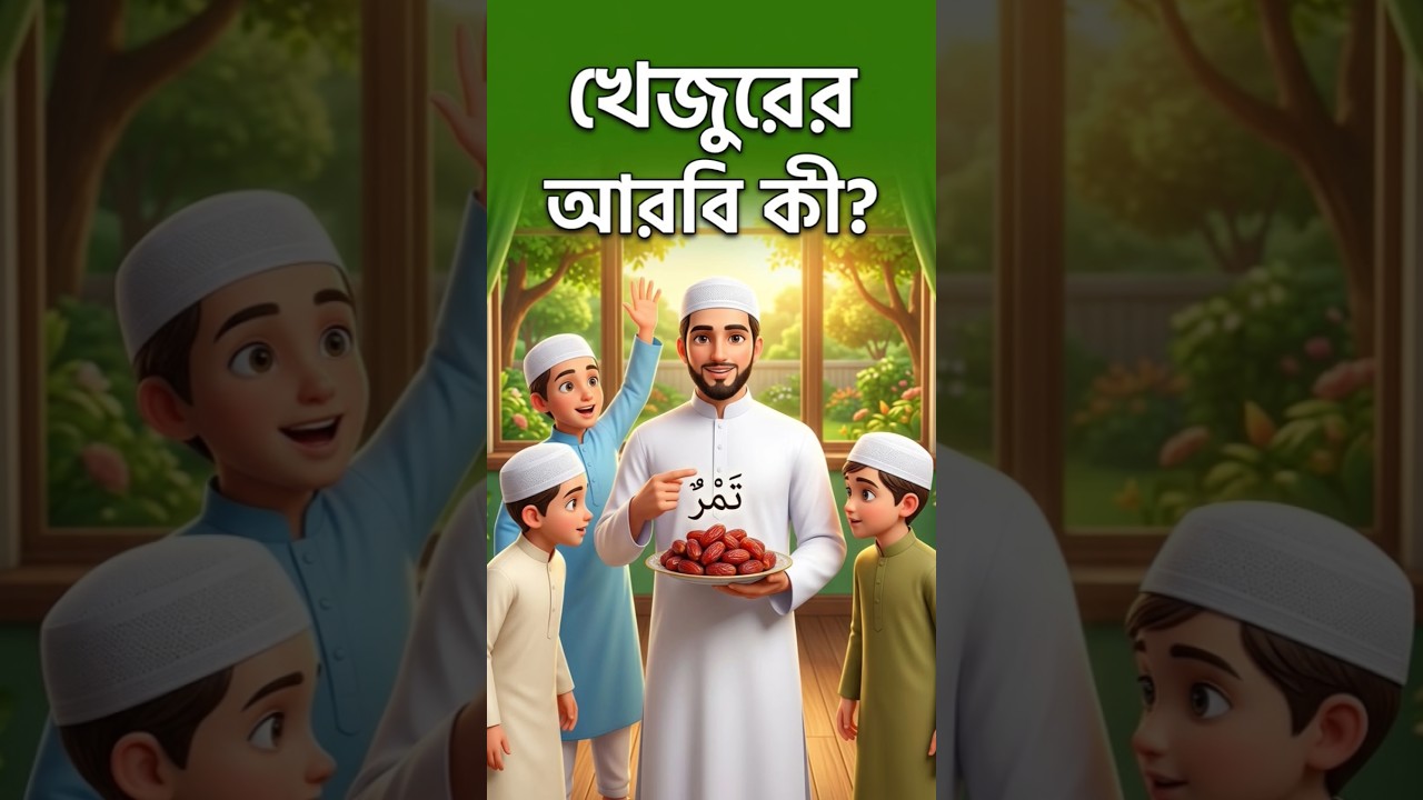 খেজুরের আরবি কী? 🌴 | Arabic Words in Bangla #Shorts