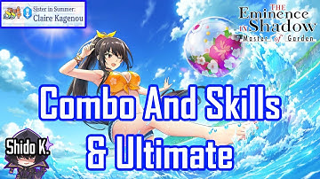 Sister in Summer: Claire Kagenou - Combo and Skills & Ultimate (The Eminence in Shadow RPG)