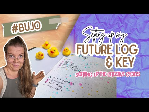 my bullet journal setup 🥰 | future log + key