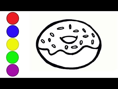 Video Dibujo de donas | Donut drawing | Hình vẽ bánh rán |... - youtube