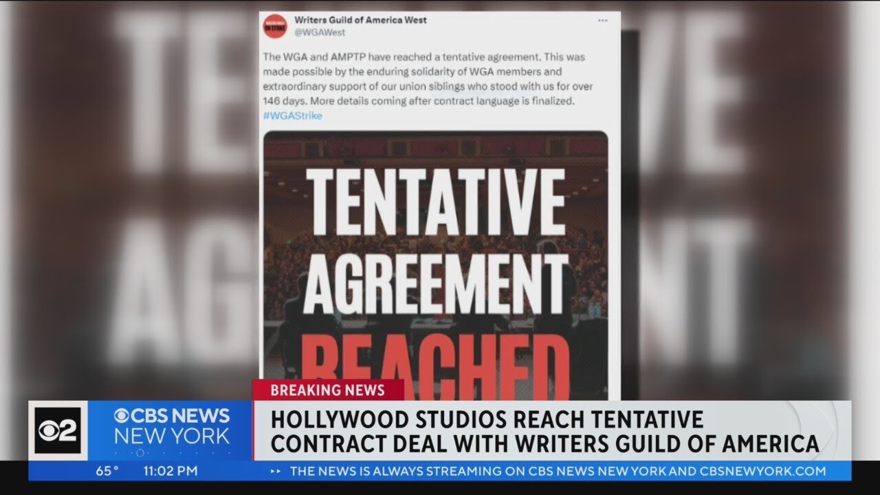 Hollywood writers, studios reach tentative deal to end strike