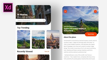 Travel App UI Design in Adobe XD