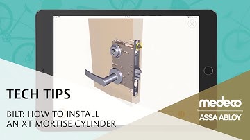 BILT: How To Install a Medeco XT Mortise Cylinder - Medeco Locks