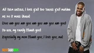 Chris Brown - Thank You [LYRIC VIDEO]