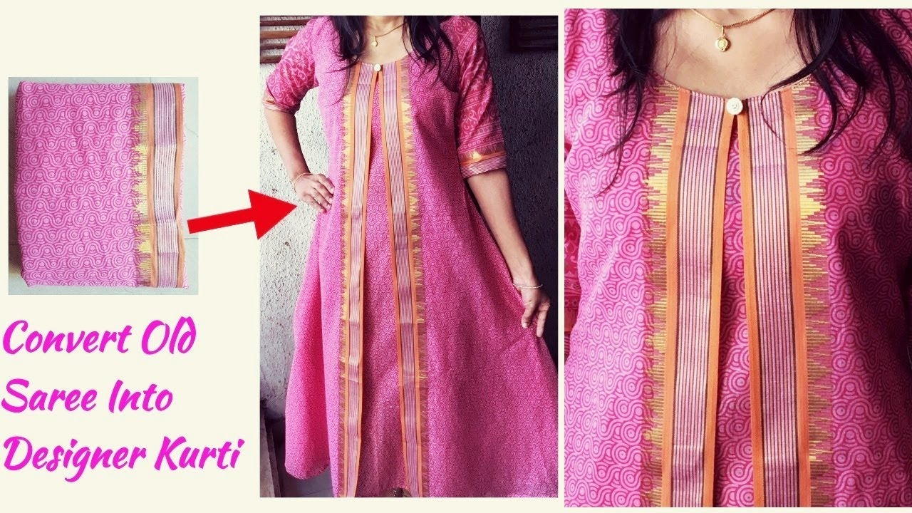 How to wear a kurti with a saree - Quora