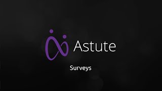 Surveys - DeltaNet International Astute Tutorial
