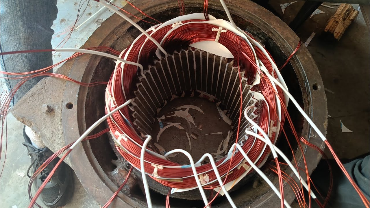 15 HP Motor winding process || Electrical knowledge ||