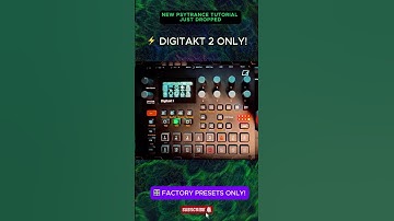 New PSYTRANCE Lesson Incoming! 🔥 Digitakt 2 with Factory Sounds Only