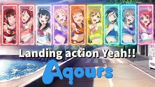Landing action Yeah!! - Aqours (Rom/Kan/Eng Lyrics   Color Coded) | Love Live!