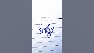 Emily💖 Cursive Art#calligraphy#name#calligraphymasters#shorts#trending#viralshorts#short#writing