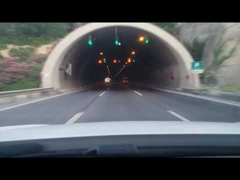 İzmir Gaziemir, Bayraklı Tüneli, Buca, Karşıyaka Çevreyolu. Araç Kamerası.