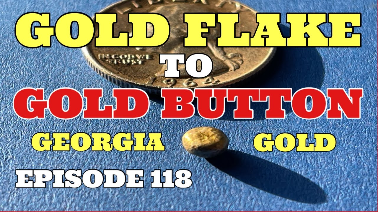 GOLD FLAKE TO GOLD BUTTON SMELTING GOLD. goldiswhereyoufindit YouTube