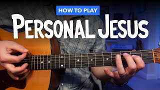 Personal Jesus • Johnny Cash / Depeche Mode Guitar Lesson (Beginner AND Advanced, with tabs!)
