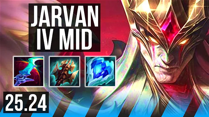 JARVAN IV vs SYNDRA (MID) | Grasp Of The Undying, Good KDA: 10/2/9 | NA Master | 25.24