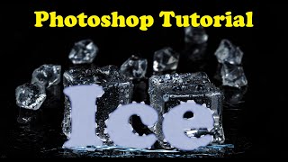 Photoshop ICE Text tutorial step by step | Abobe Photoshop Effects | Photoshop class