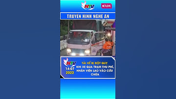 Tài xế bị đột quỵ khi xe qua trạm thu phí, nhân viên lao vào cứu chữa #shorts