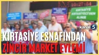 Kırtasiye Esnafından Zincir Market Eylemi