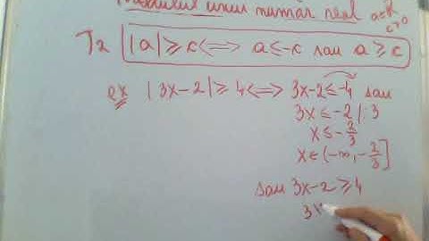 Exercitii - Modulul unui numar real - 5 - Teorema 2