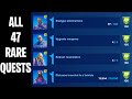 All RARE QUESTS in Season 5 of Fortnite (3,500,000+ XP)