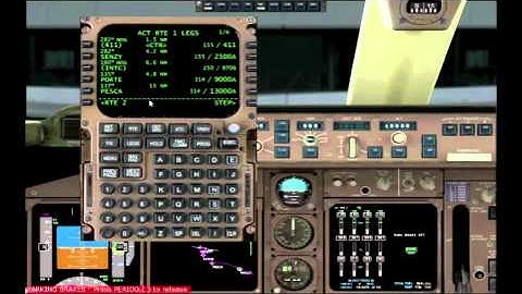 PMDG 747 FMC Programming and Take - off