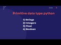 Lesson 2 Part 1: Python Data Types