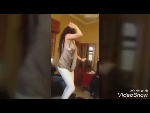 Hot Arab girl dance in party.