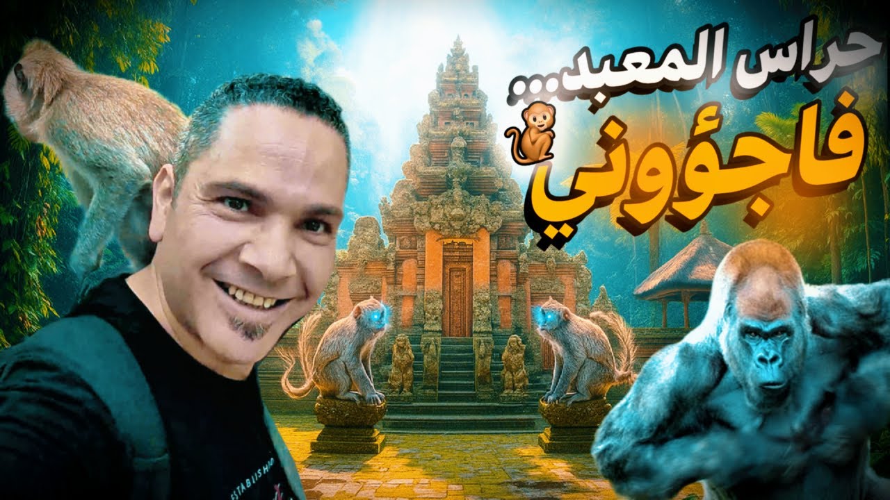 من بلاصة حراس المعبد لطقوس العبادة.. جو روحاني خطييير فبالي🇹🇭 🦍🐒🐵