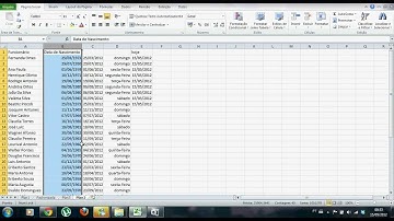 Diferença de datas no Excel