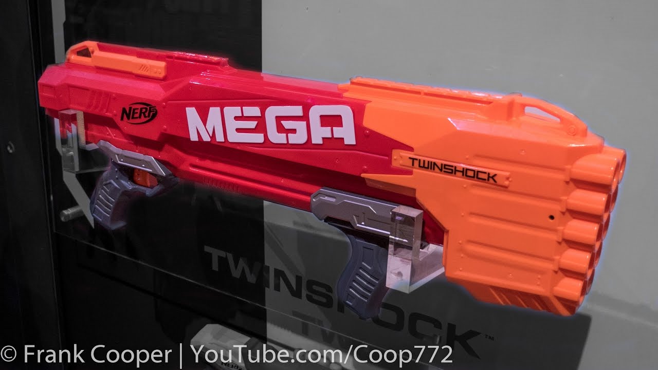 Nerf Mega Twinshock | Toy Fair Demo & Analysis - YouTube