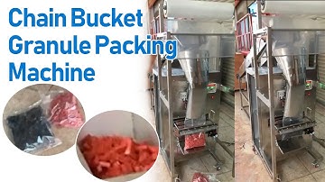 How chain bucket packaging machine works | Automatic granule pouch packing solution #packingmachine