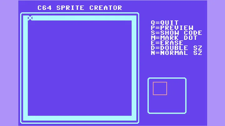 How To Use The C64 Sprite Creator