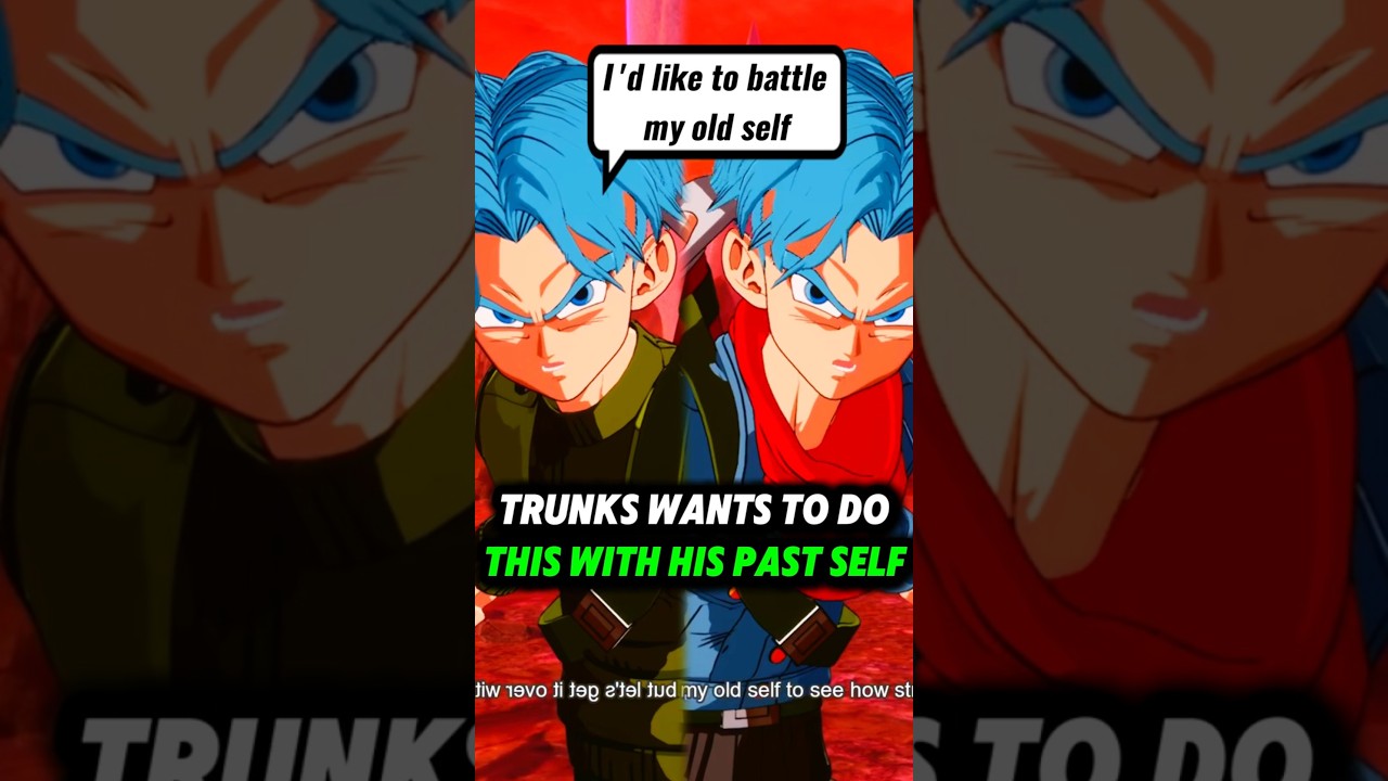 Транкс хочет сделать это со своим прошлым «я».